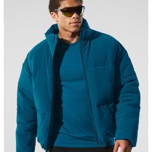 ALO Yoga Men's Blue Puffer Jacket
